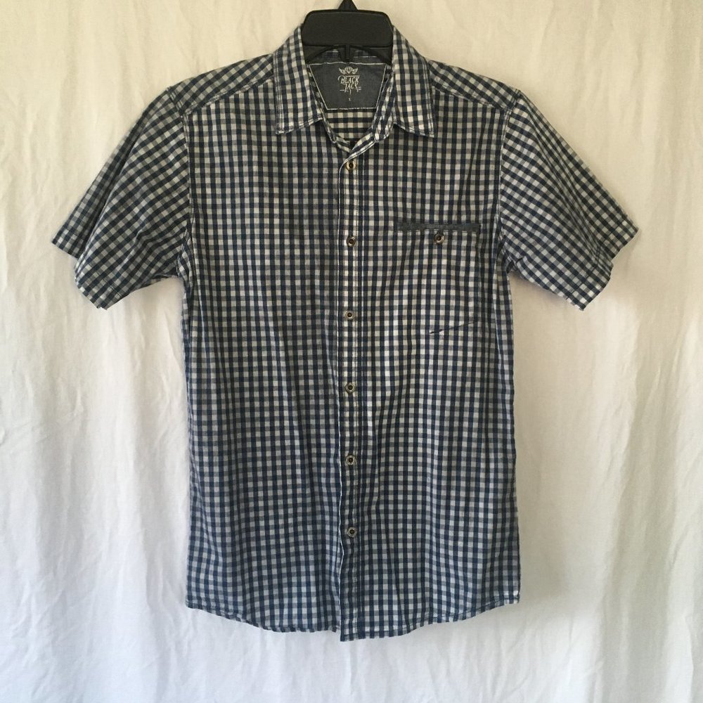 Navy and White Button Down Shirt Size Small